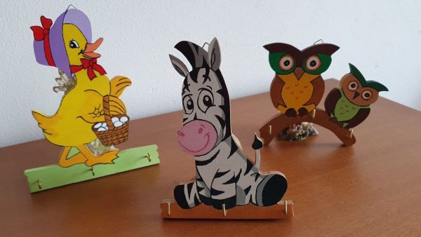 Appendichiavi paperellla zebra e gufi