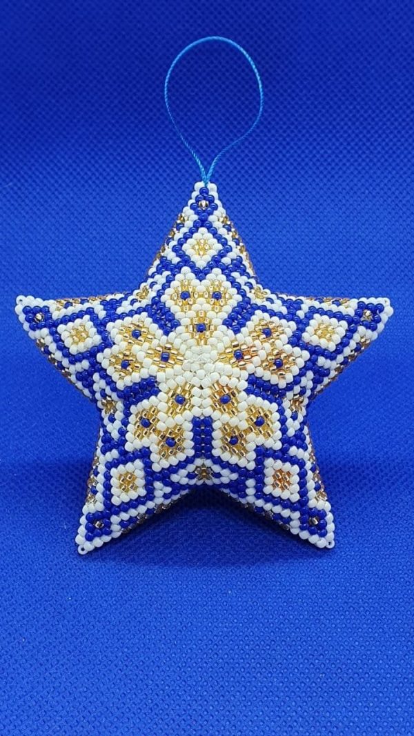 Stella geometri blu